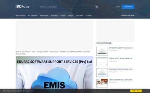 EMIS - Enterprise Edition - Prospectus Q4...EDUPAC ...