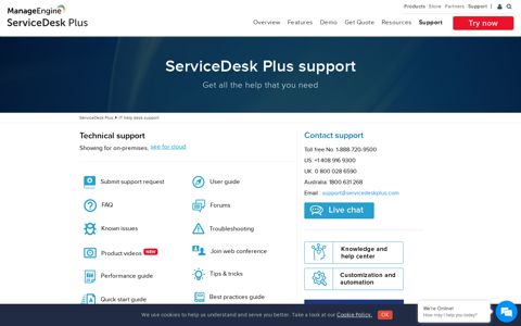 IT help desk software support | Service desk technical support ...