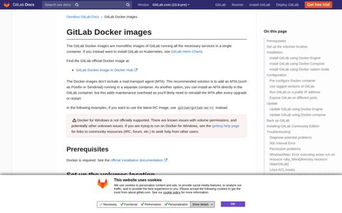 GitLab Docker images | GitLab - GitLab Docs