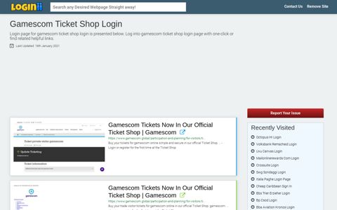 Gamescom Ticket Shop Login - Loginii.com