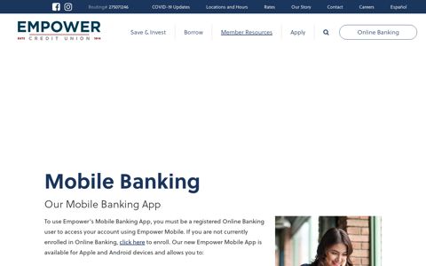 Mobile Banking - Empower Credit Union