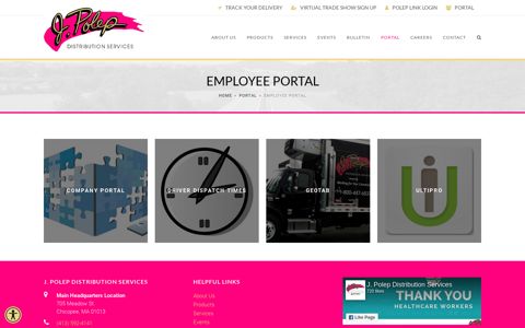 Employee Portal – J. Polep