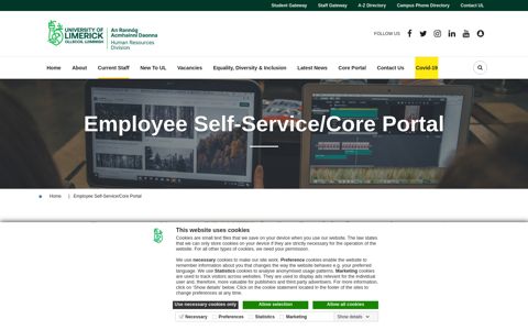 Employee Self-Service/Core Portal | UL - University of Limerick