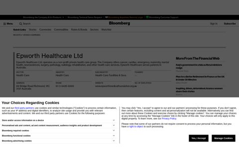 Epworth Healthcare Ltd - Company Profile and News ...