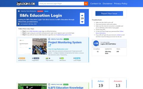 Il&Fs Education Login - Logins-DB