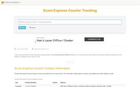 Ecom Express Courier Tracking