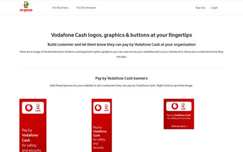 Vodafone Cash Logo Centre – OpenAPI Info Portal