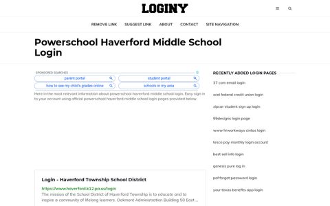 Powerschool Haverford Middle School Login ✔️ One Click Login