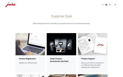 Customer Care / Purchase - JURA USA