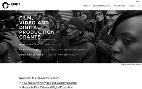 Film, Video and Digital Production Grants | Jerome Foundation