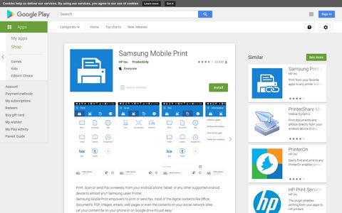 Samsung Mobile Print - Apps on Google Play