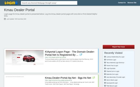 Kmau Dealer Portal