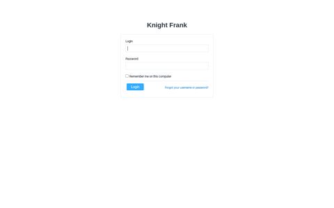 Knight Frank Login