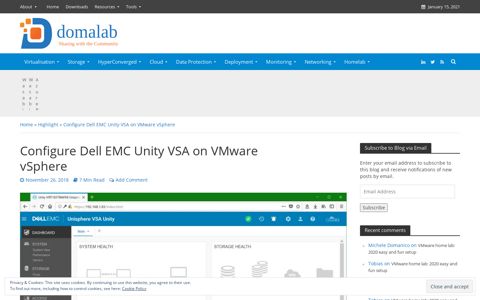 Configure Dell EMC Unity VSA on VMware vSphere » domalab