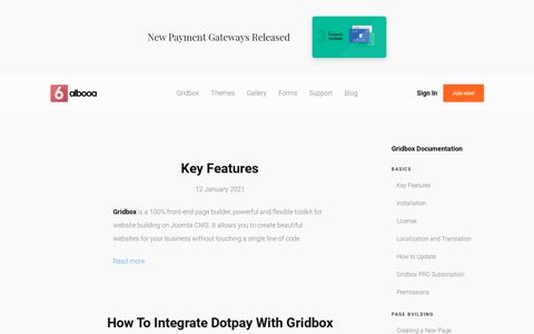 Gridbox Documentation - Balbooa