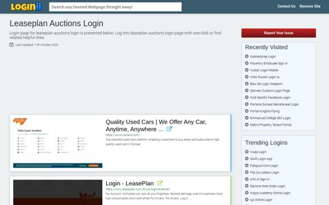 Leaseplan Auctions Login - Loginii.com