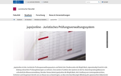 jups|online – Juristische Fakultät – Leibniz Universität Hannover