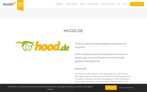 Online Invoicing Software - Partner - hood.de - easybill