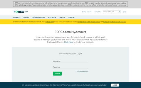 MyAccount - Log In | FOREX.com UK