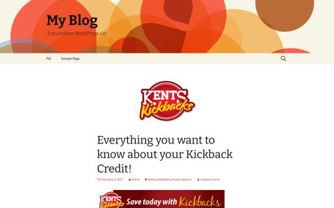 Everything you want to know about your Kickback Credit! | My ...