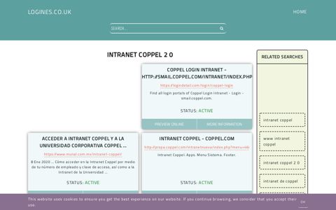 intranet coppel 2 0 - General Information about Login