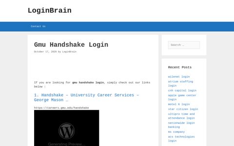 gmu handshake login - LoginBrain