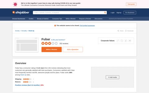 Fubar Reviews - 201 Reviews of Fubar.com | Sitejabber