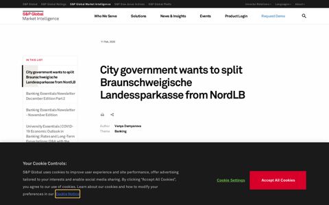 City government wants to split Braunschweigische ...