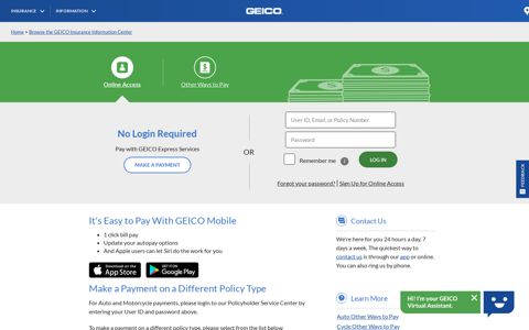 Make An Insurance Payment Online, By Phone & More | GEICO