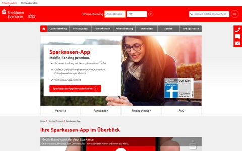 Sparkassen-App | Frankfurter Sparkasse