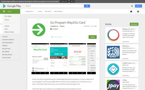 Go Program Way2Go Card - Apps on Google Play