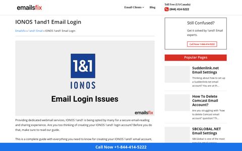 1and1 Email Login - 1&1 IONOS Webmail Login Tips - Emailsfix