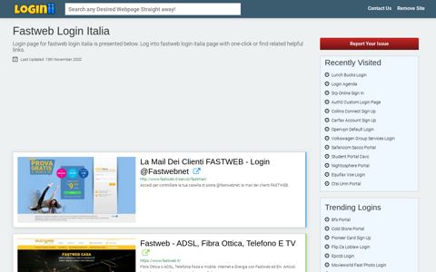 Fastweb Login Italia