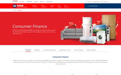 Consumer Finance - Kotak Mahindra Bank