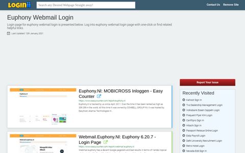Euphony Webmail Login - Loginii.com