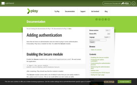 Adding authentication - Play Framework