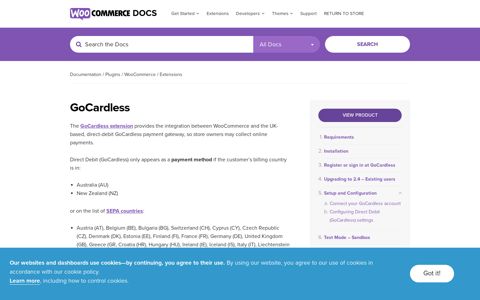 GoCardless - WooCommerce Docs