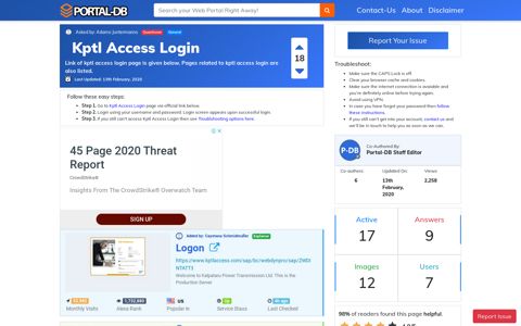 Kptl Access Login - Portal-DB.live
