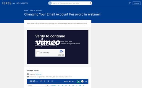 Changing Your Email Account Password in WebMail - IONOS ...