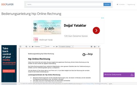 Bedienungsanleitung htp Online-Rechnung - PDF ...