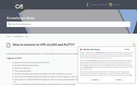 How to connect to VPS via SSH and PuTTY? - WebHostFace