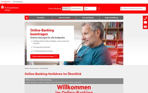 Online-Banking | Kreissparkasse Gotha