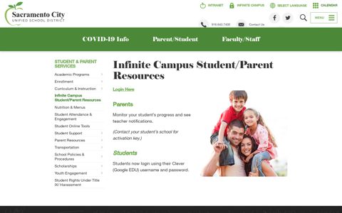 Infinite Campus Student/Parent Resources - Sacramento City ...