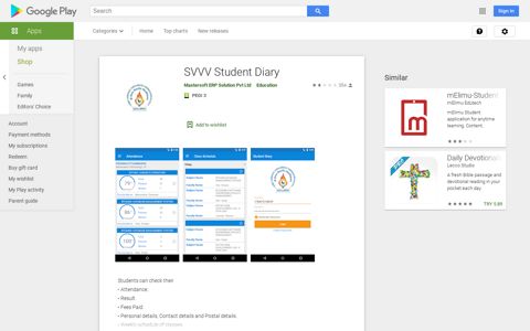 SVVV Student Diary – Apps on Google Play