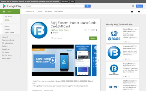 Bajaj Finserv - Instant Loans,Credit Card,EMI Card – Apps on ...