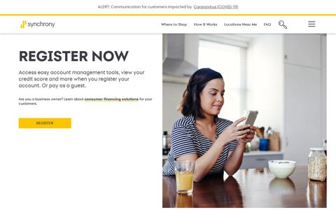 Financing Solutions and Store Credit Cards | MySynchrony