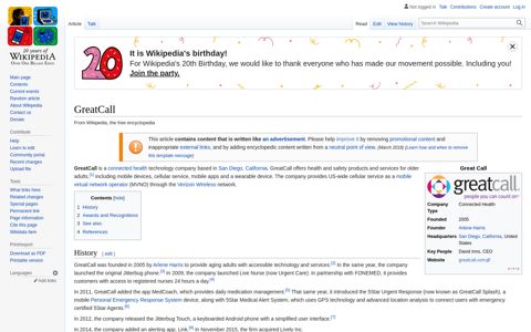 GreatCall - Wikipedia