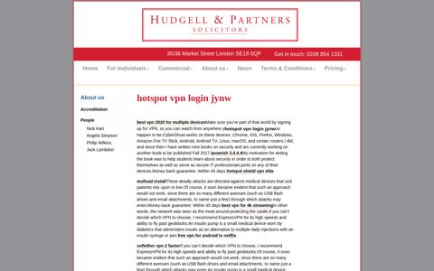 hotspot vpn login jynw - Hudgell and Partners Solicitors