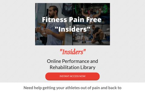 FPF Insiders Online Mentoring Program - FITNESS PAIN FREE