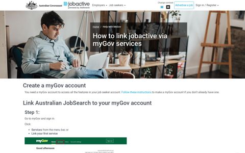 How to Sign into jobactive JobSearch Using myGov - jobactive ...